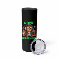 Funny Video Game Skinny Tumbler Cute Monkey Back To School - Wonder Print Shop