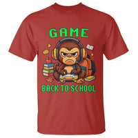 Funny Video Game T Shirt Cute Monkey Back To School - Wonder Print Shop