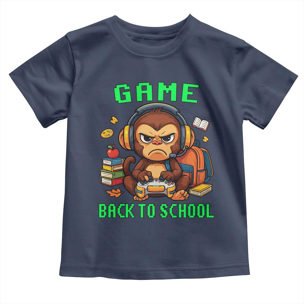 Funny Video Game Toddler T Shirt Cute Monkey Back To School - Wonder Print Shop