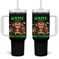 Funny Video Game Tumbler With Handle Cute Monkey Back To School - Wonder Print Shop