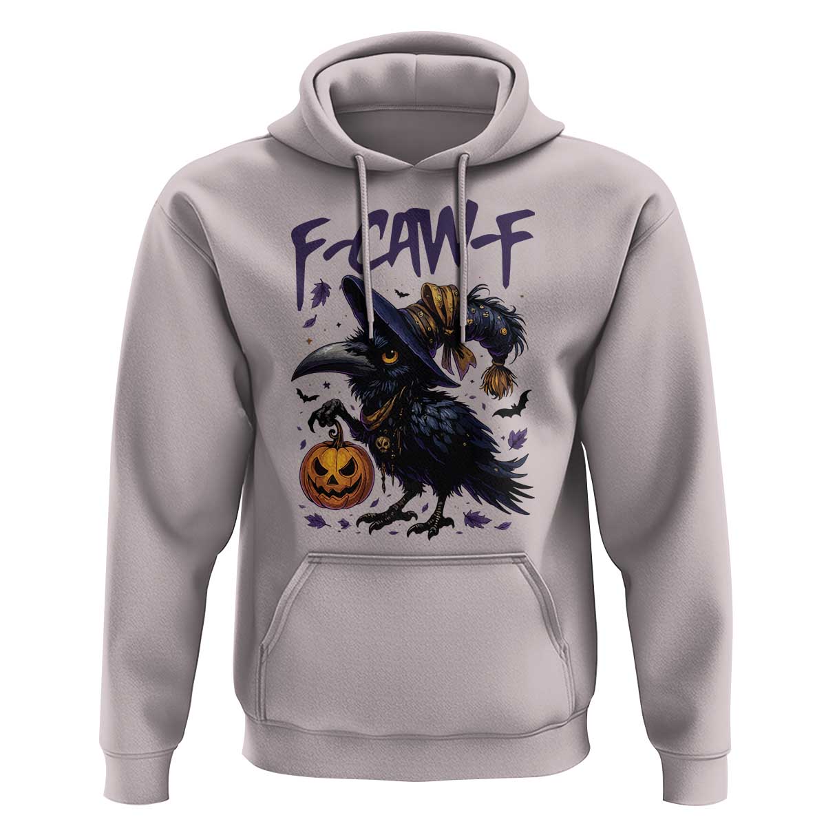 F Caw F Black Crow Halloween Meme Hoodie - Wonder Print Shop