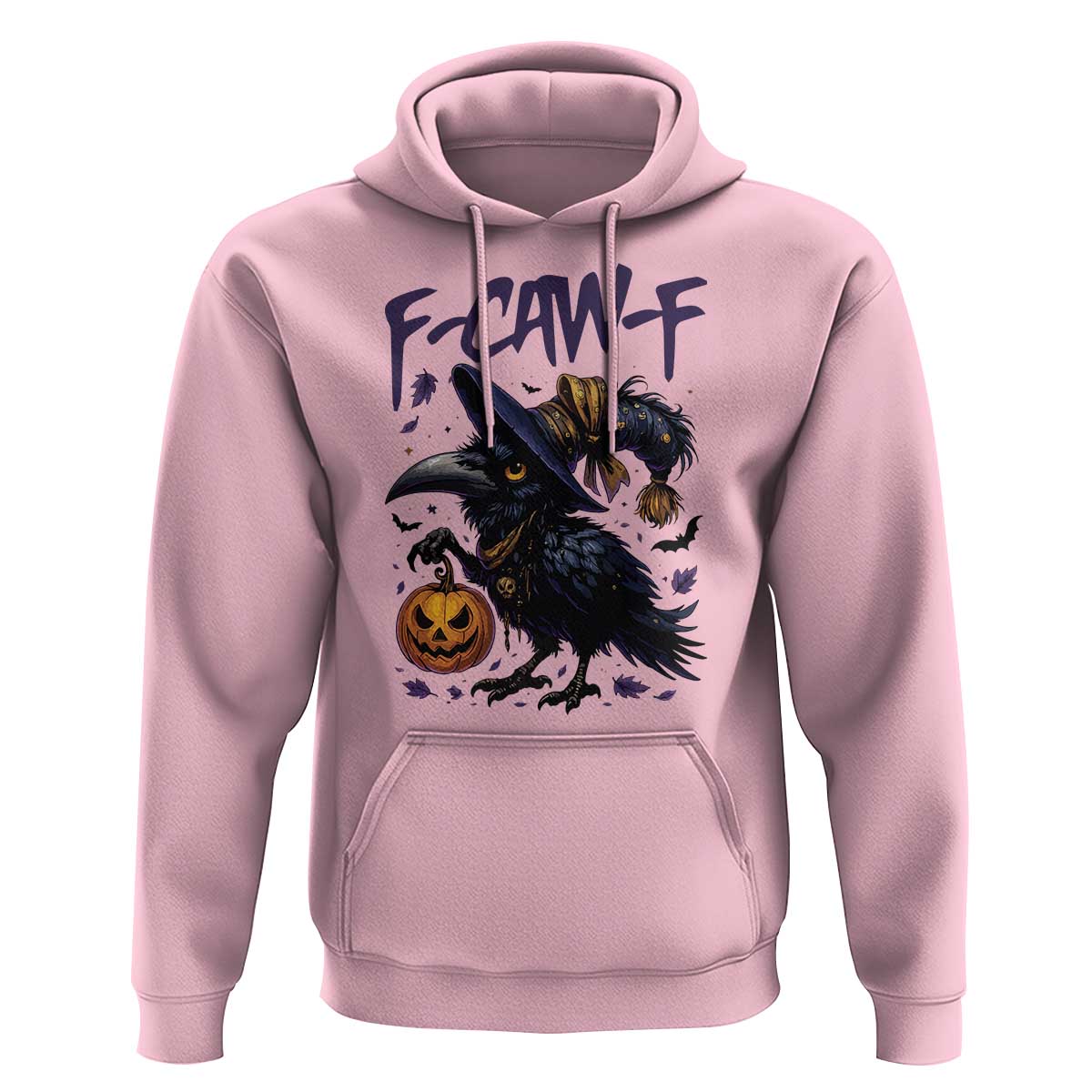 F Caw F Black Crow Halloween Meme Hoodie - Wonder Print Shop