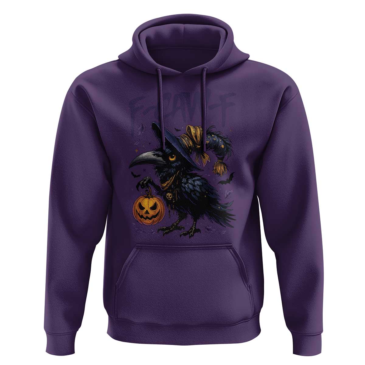 F Caw F Black Crow Halloween Meme Hoodie - Wonder Print Shop