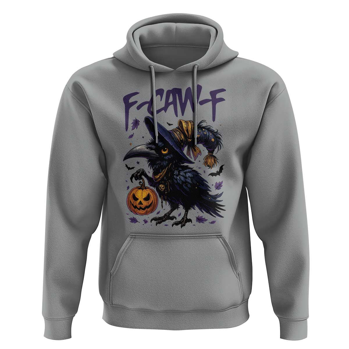 F Caw F Black Crow Halloween Meme Hoodie - Wonder Print Shop