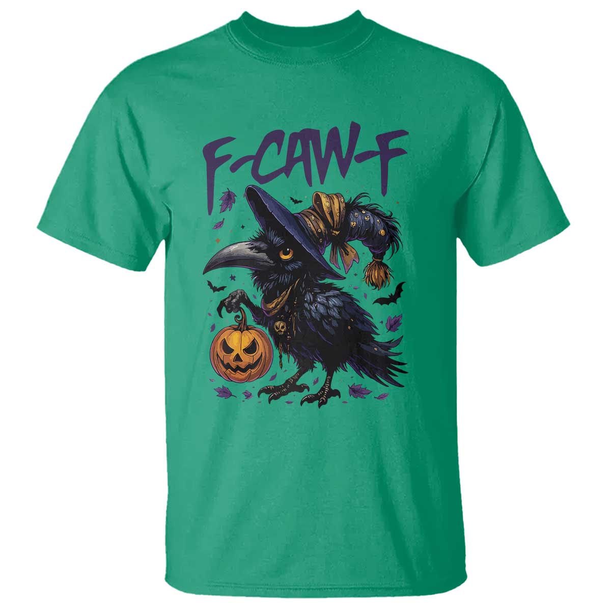 F Caw F Black Crow Halloween Meme T Shirt - Wonder Print Shop