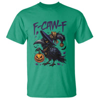 F Caw F Black Crow Halloween Meme T Shirt - Wonder Print Shop