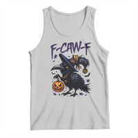 F Caw F Black Crow Halloween Meme Tank Top - Wonder Print Shop