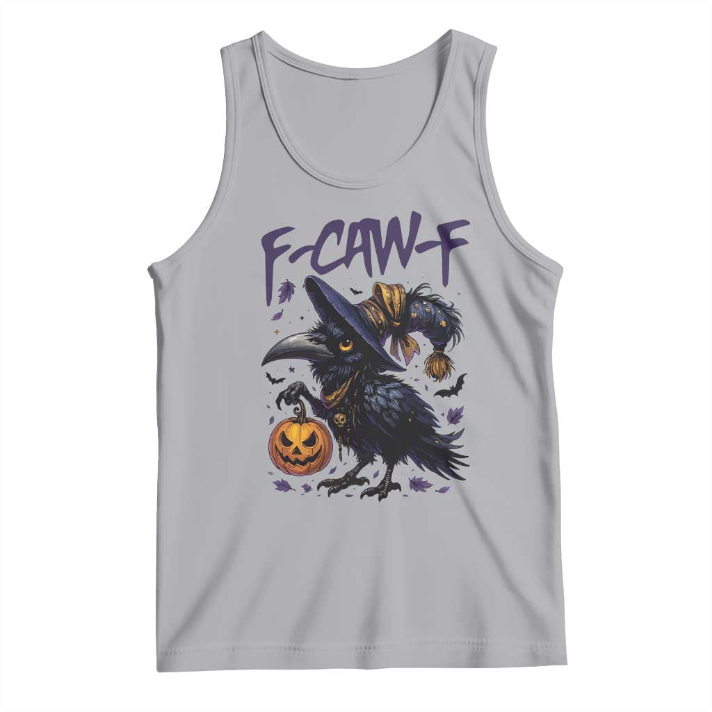 F Caw F Black Crow Halloween Meme Tank Top - Wonder Print Shop