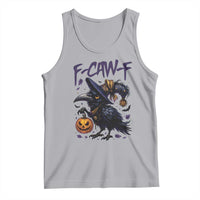 F Caw F Black Crow Halloween Meme Tank Top - Wonder Print Shop