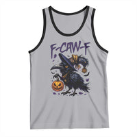 F Caw F Black Crow Halloween Meme Tank Top - Wonder Print Shop