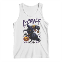 F Caw F Black Crow Halloween Meme Tank Top - Wonder Print Shop