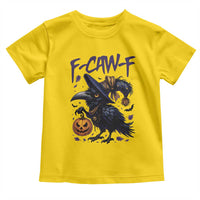 F Caw F Black Crow Halloween Meme Toddler T Shirt - Wonder Print Shop
