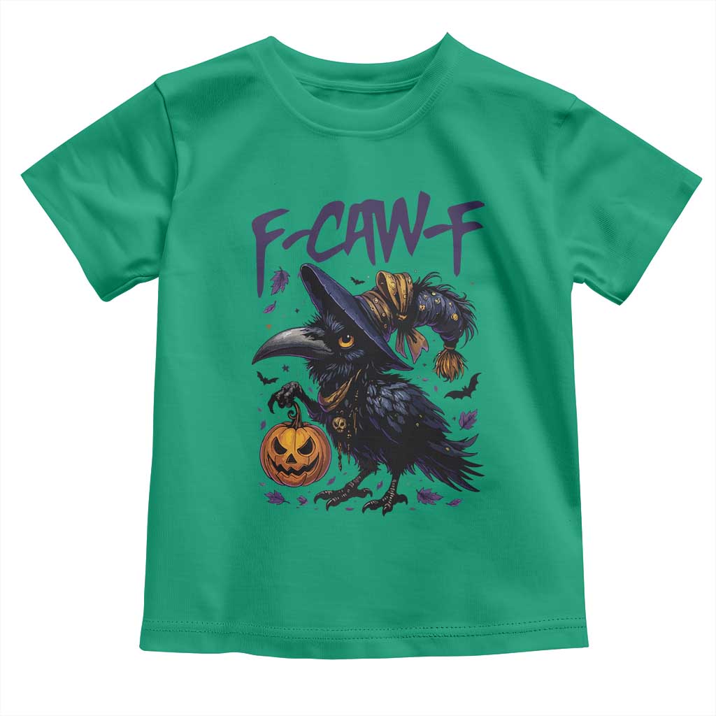 F Caw F Black Crow Halloween Meme Toddler T Shirt - Wonder Print Shop