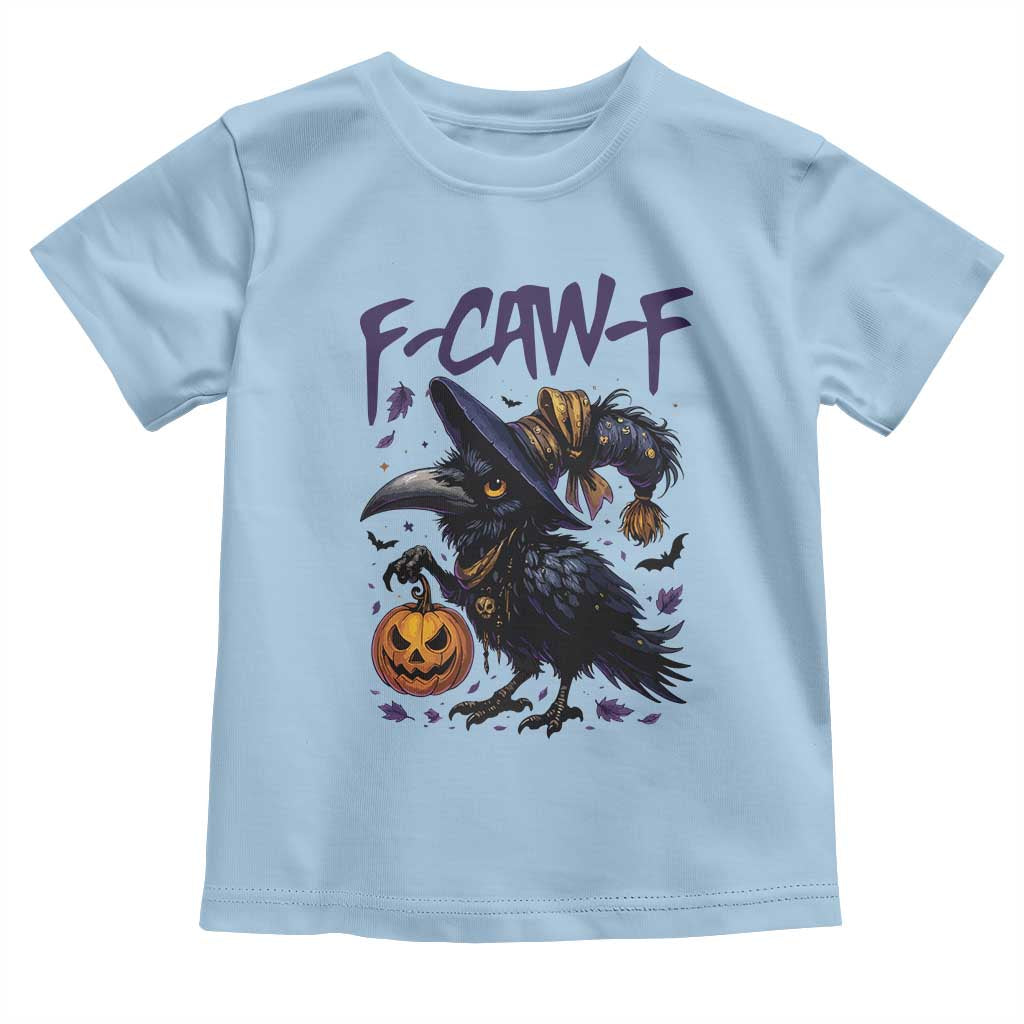 F Caw F Black Crow Halloween Meme Toddler T Shirt - Wonder Print Shop