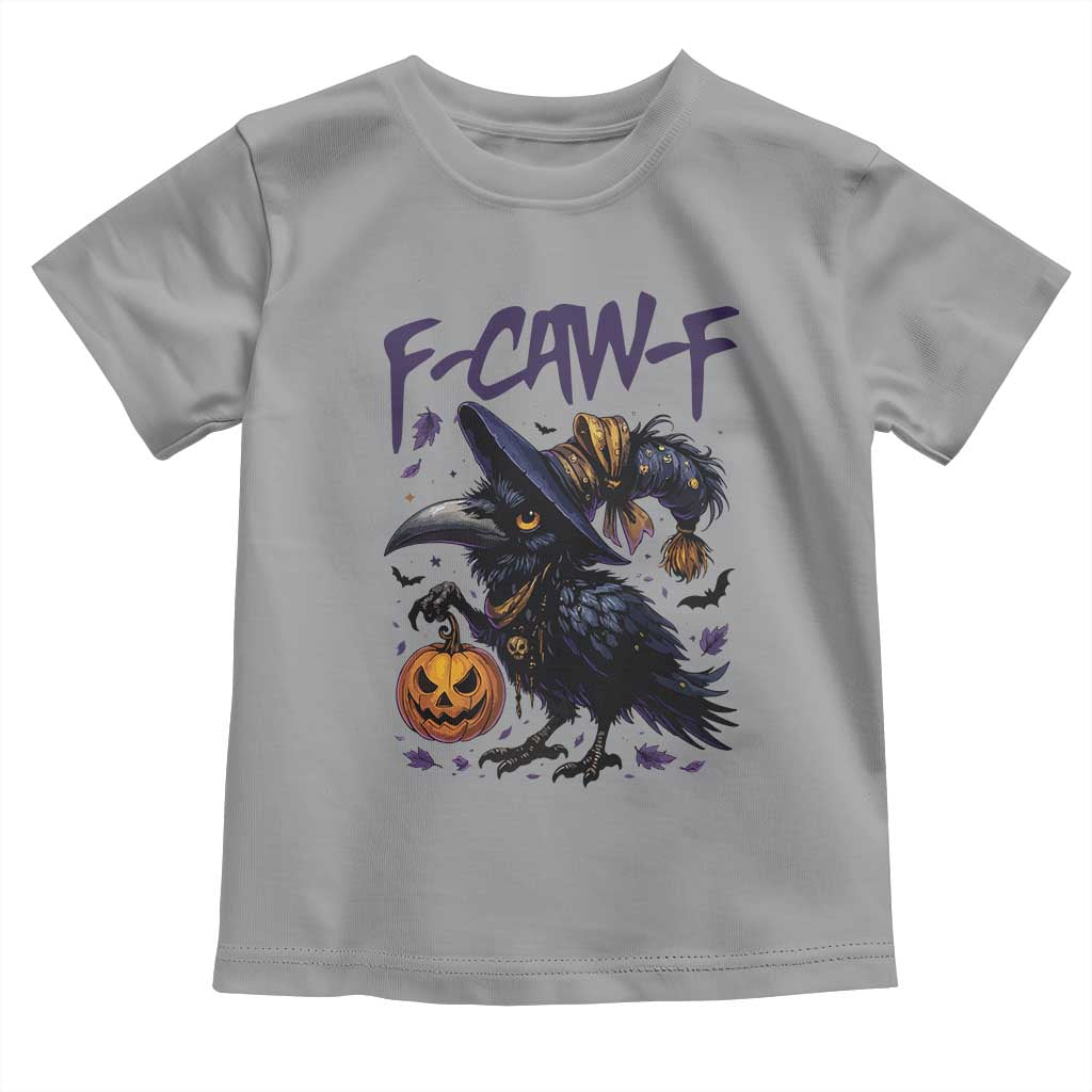 F Caw F Black Crow Halloween Meme Toddler T Shirt - Wonder Print Shop
