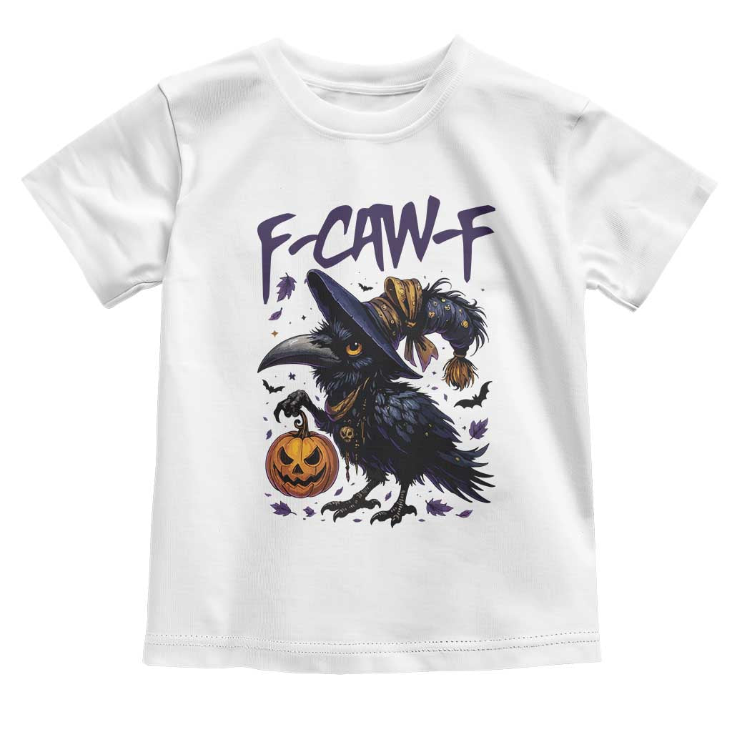 F Caw F Black Crow Halloween Meme Toddler T Shirt - Wonder Print Shop