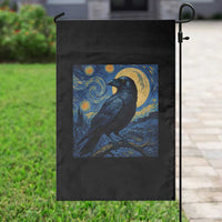 Starry Night Raven Moon Van Gogh Garden Flag - Wonder Print Shop