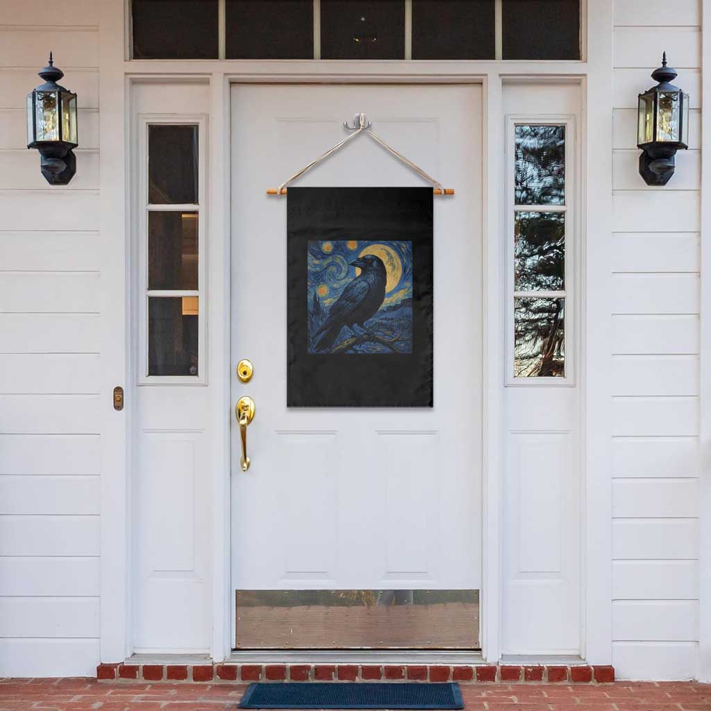 Starry Night Raven Moon Van Gogh Garden Flag - Wonder Print Shop