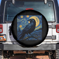 Starry Night Raven Moon Van Gogh Spare Tire Cover - Wonder Print Shop