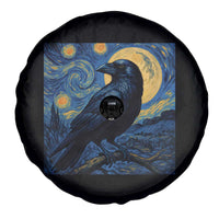 Starry Night Raven Moon Van Gogh Spare Tire Cover - Wonder Print Shop