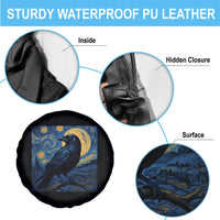 Starry Night Raven Moon Van Gogh Spare Tire Cover - Wonder Print Shop