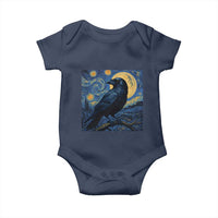 Starry Night Raven Moon Van Gogh Baby Onesie - Wonder Print Shop