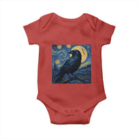 Starry Night Raven Moon Van Gogh Baby Onesie - Wonder Print Shop