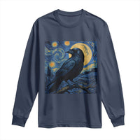 Starry Night Raven Moon Van Gogh Long Sleeve Shirt - Wonder Print Shop
