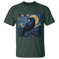 Starry Night Raven Moon Van Gogh T Shirt - Wonder Print Shop