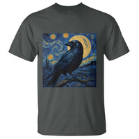 Starry Night Raven Moon Van Gogh T Shirt - Wonder Print Shop