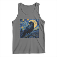 Starry Night Raven Moon Van Gogh Tank Top - Wonder Print Shop