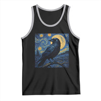 Starry Night Raven Moon Van Gogh Tank Top - Wonder Print Shop