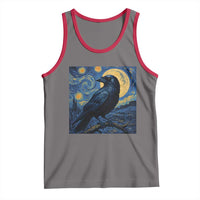 Starry Night Raven Moon Van Gogh Tank Top - Wonder Print Shop
