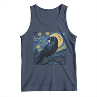 Starry Night Raven Moon Van Gogh Tank Top - Wonder Print Shop