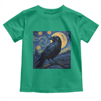 Starry Night Raven Moon Van Gogh Toddler T Shirt - Wonder Print Shop