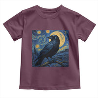 Starry Night Raven Moon Van Gogh Toddler T Shirt - Wonder Print Shop