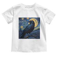 Starry Night Raven Moon Van Gogh Toddler T Shirt - Wonder Print Shop