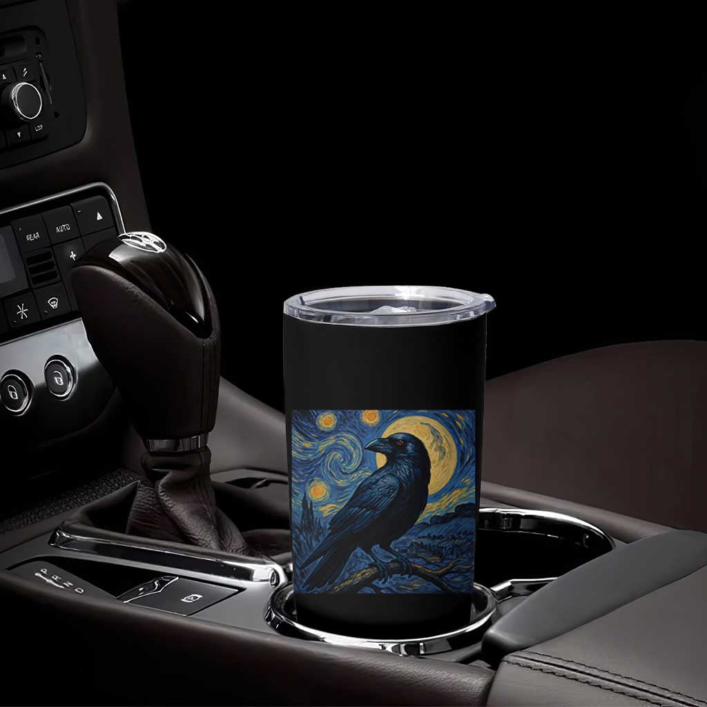 Starry Night Raven Moon Van Gogh Tumbler Cup - Wonder Print Shop