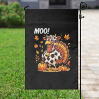 Funny Thanksgiving Garden Flag Turkey Moo - Wonder Print Shop