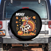 Funny Thanksgiving Spare Tire Cover Turkey Moo - Wonder Print Shop