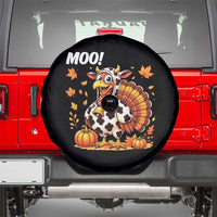 Funny Thanksgiving Spare Tire Cover Turkey Moo - Wonder Print Shop