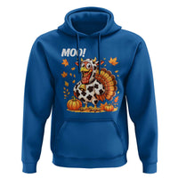 Funny Thanksgiving Hoodie Turkey Moo - Wonder Print Shop