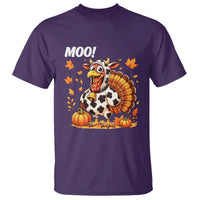 Funny Thanksgiving T Shirt Turkey Moo - Wonder Print Shop