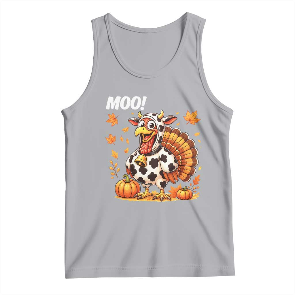 Funny Thanksgiving Tank Top Turkey Moo - Wonder Print Shop
