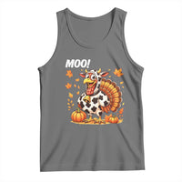 Funny Thanksgiving Tank Top Turkey Moo - Wonder Print Shop