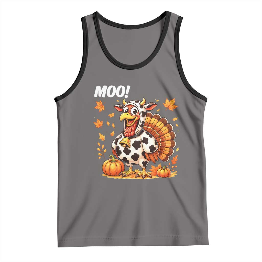 Funny Thanksgiving Tank Top Turkey Moo - Wonder Print Shop