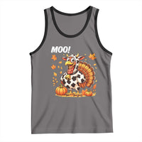 Funny Thanksgiving Tank Top Turkey Moo - Wonder Print Shop