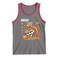 Funny Thanksgiving Tank Top Turkey Moo - Wonder Print Shop