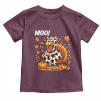 Funny Thanksgiving Toddler T Shirt Turkey Moo - Wonder Print Shop