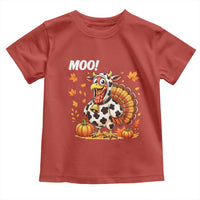 Funny Thanksgiving Toddler T Shirt Turkey Moo - Wonder Print Shop